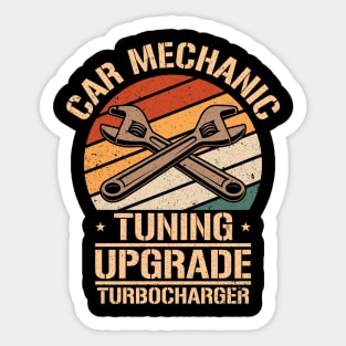 Car Mechanic Tuning Upgrade Turbocharger Sticker